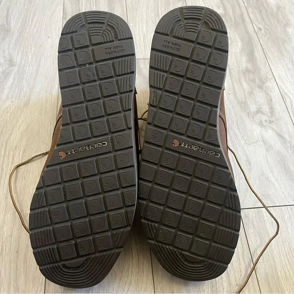 Carhartt Men's lightweight wedge Moc Toe Chukka DK Brown Work Boots sz 13 - Picture 8 of 9